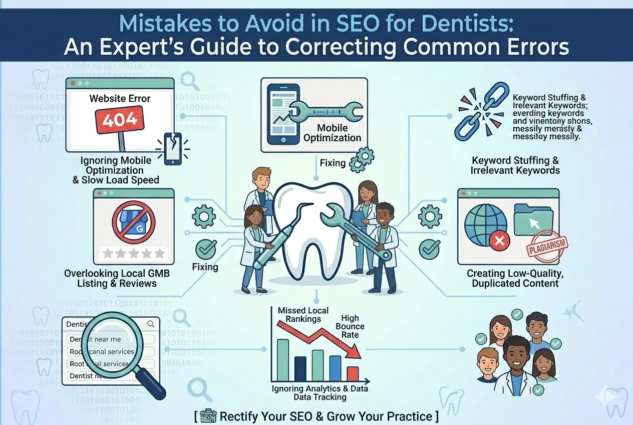 Mistakes to avoid in SEO for dentists

