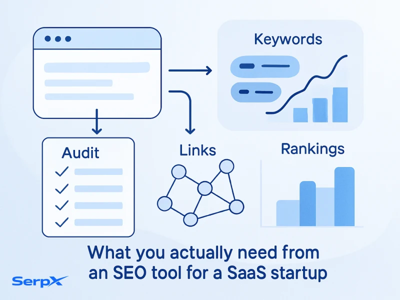 Best Semrush alternatives for SaaS startups 2026 visual guide by SerpX