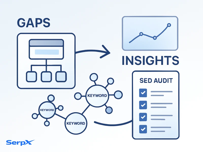 Most accurate keyword gap analysis tool 2026: Practical guide visual guide by SerpX