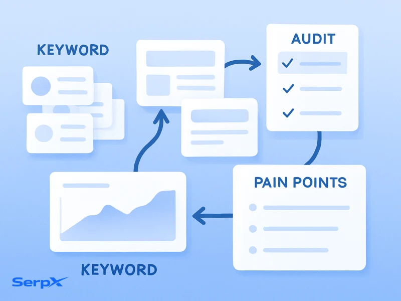 Professional keyword gap tools for digital agencies visual guide by SerpX